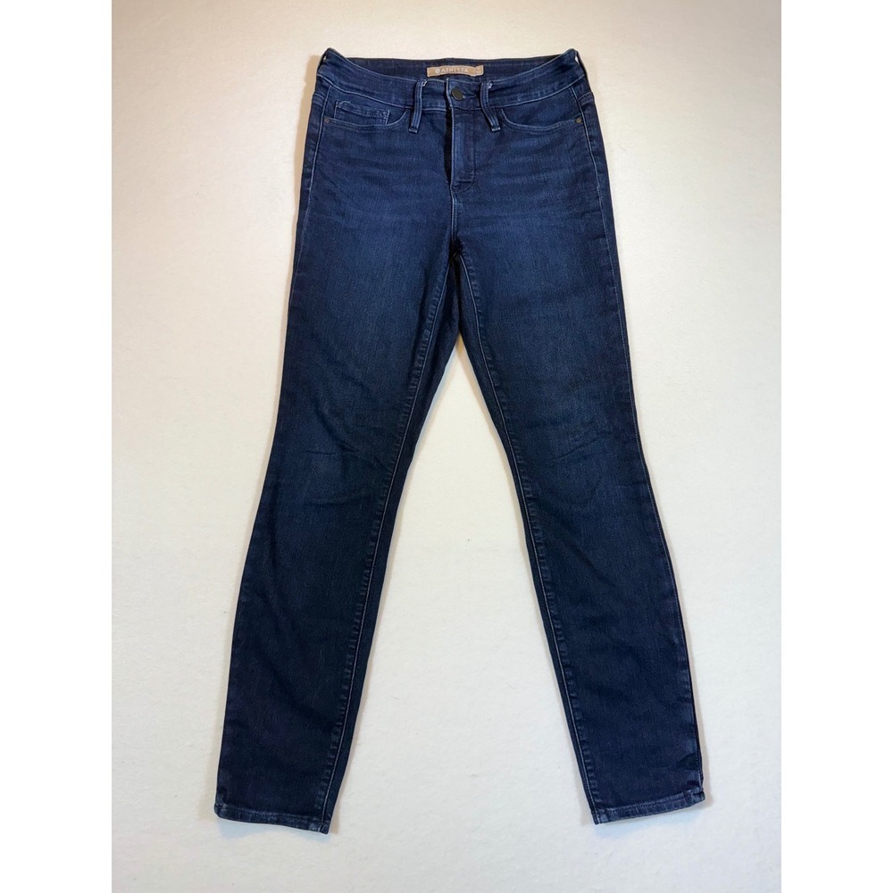 ATHLETA Sculptek Women's Dark Wash Skinny Jeans Stretch Denim Size 6